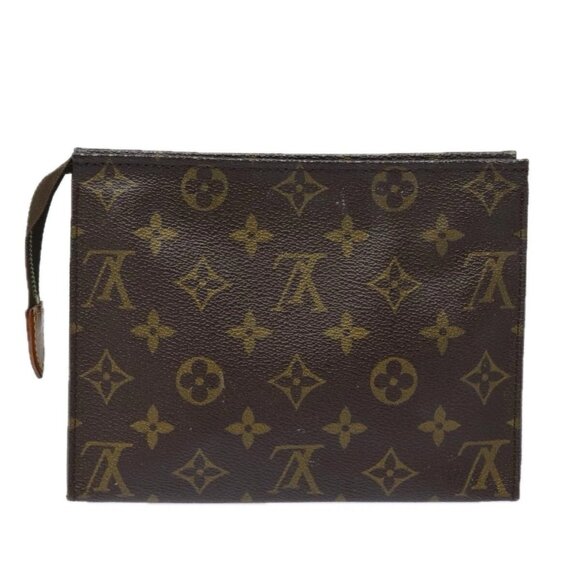 LOUIS VUITTON Monogram Poche Toilette 19 Pouch - Picture 1 of 16